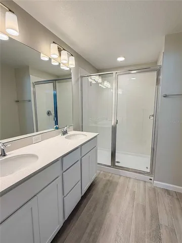 a empty closet with white paint