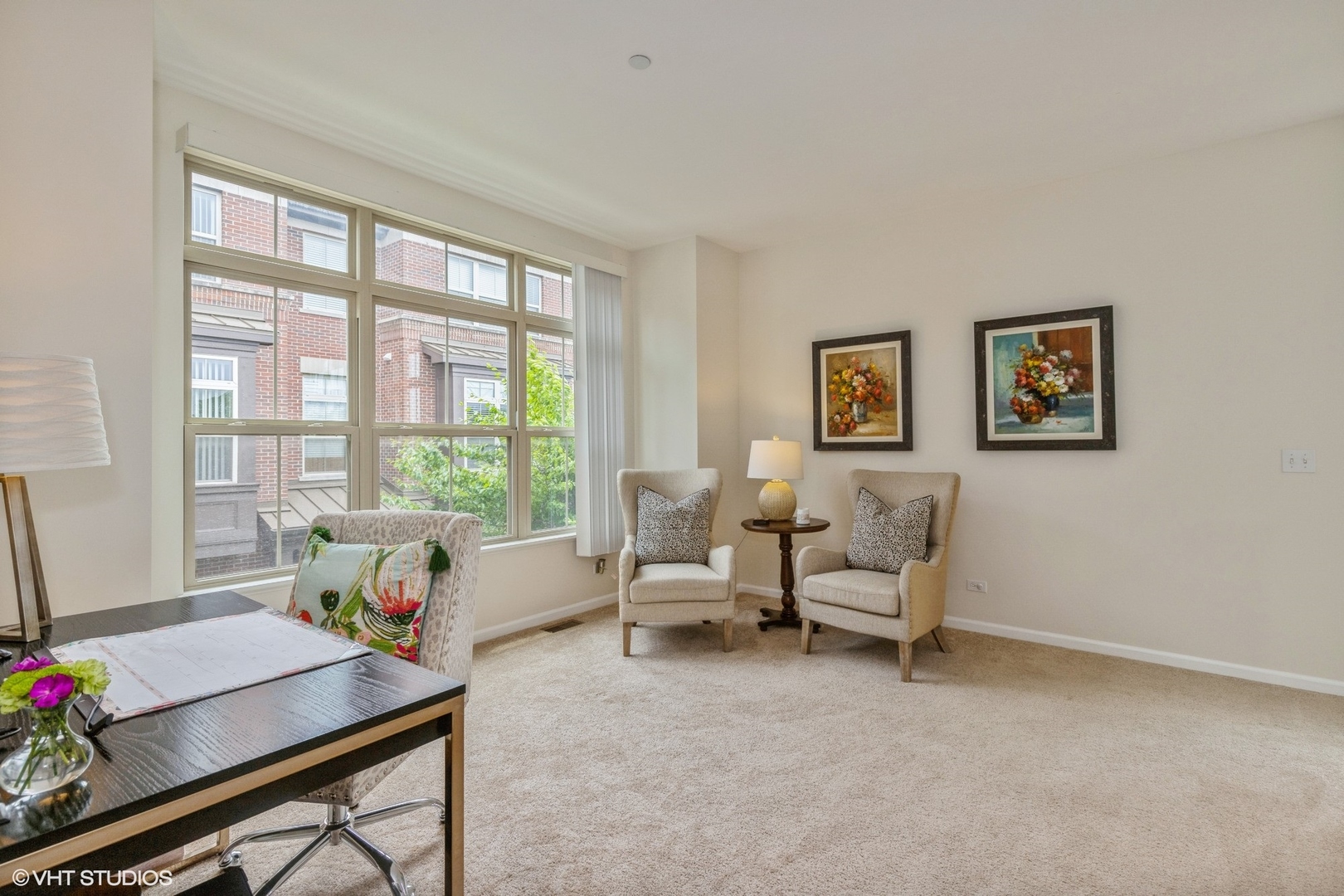 335 Alpine Springs Drive, Unit 335 Vernon Hills, IL 60061 - Photo 3 of 10 a living room with furniture and a large window