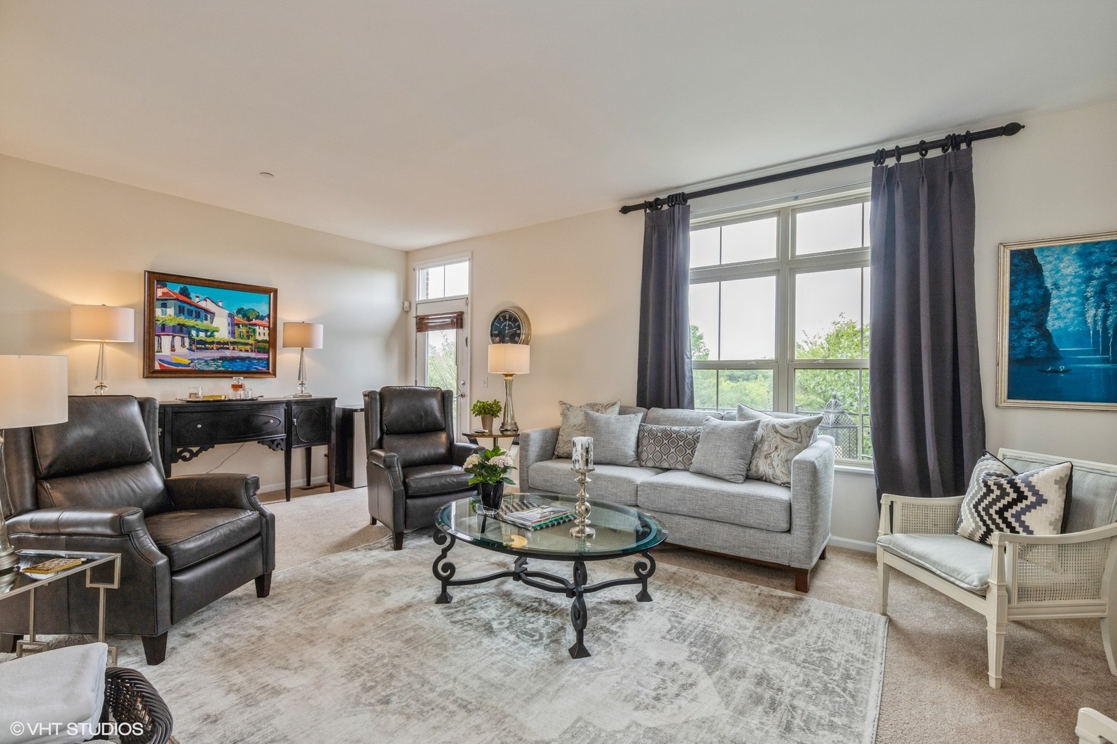 335 Alpine Springs Drive, Unit 335 Vernon Hills, IL 60061 - Photo 4 of 10 a living room with furniture and a large window