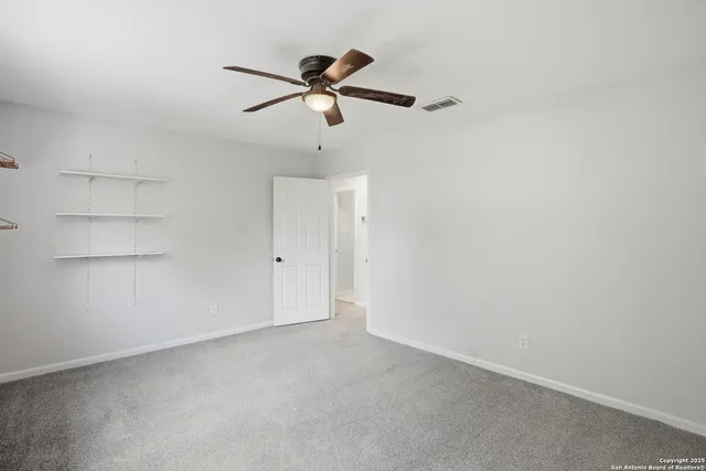 a view of an empty room