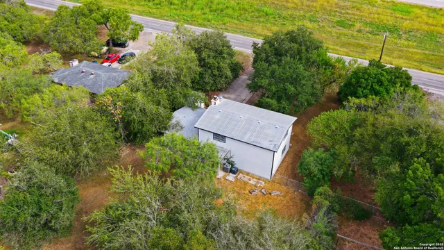 a open area with garden
