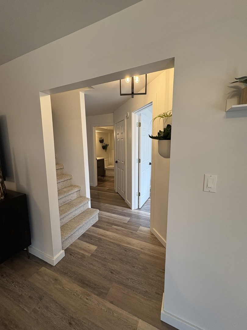 1124 North Clark Lane Elizabeth, IL 61028 - Photo 22 of 50 a view of front door with hallway and wooden floor