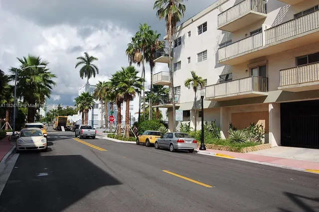 a cars parked in front of a building