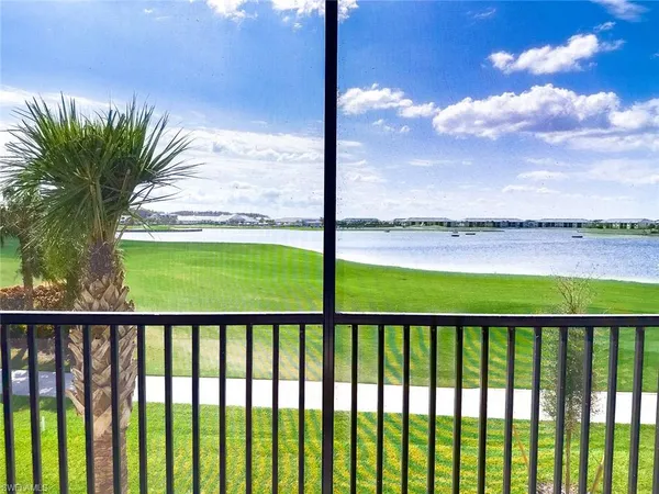 a view of lake from balcony