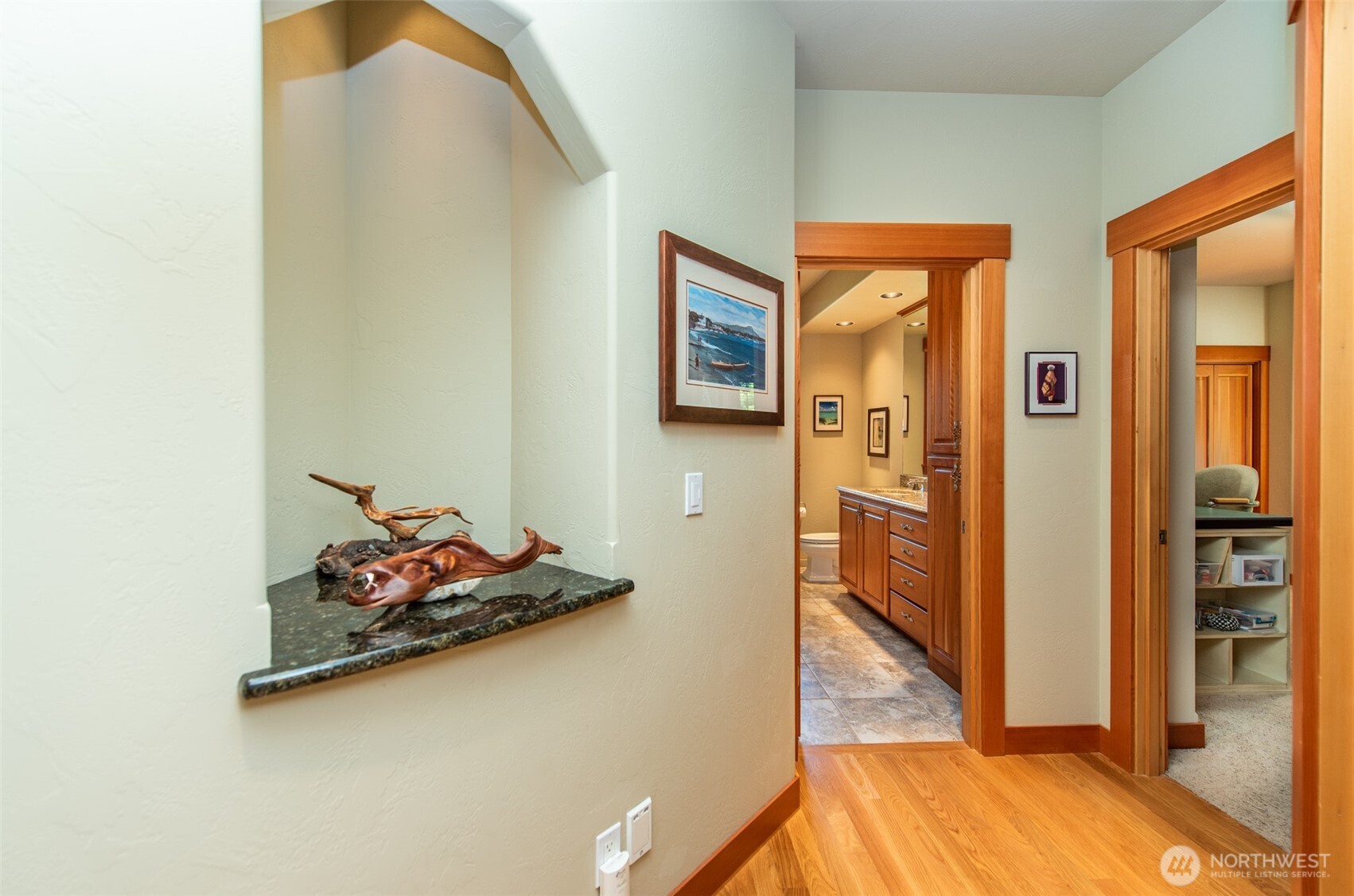 1065 Henry Boyd Road Port Angeles, WA 98362 - Photo 24 of 40 a living room with furniture and a wooden floor
