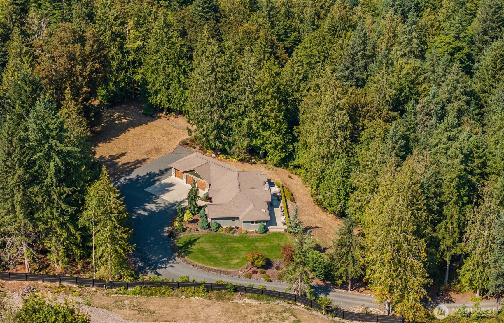 1065 Henry Boyd Road Port Angeles, WA 98362 - Photo 30 of 40 an aerial view of a house with a yard