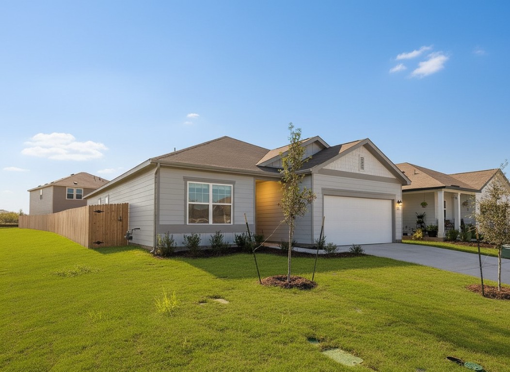 1524 Morris Loop San Marcos, TX 78666 - Photo 2 of 25 a front view of a house with yard and green space