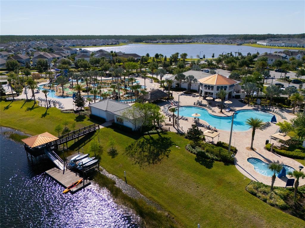 4841 Clock Tower Drive Kissimmee, FL 34746 - Photo 33 of 36 an aerial view of a house with a garden