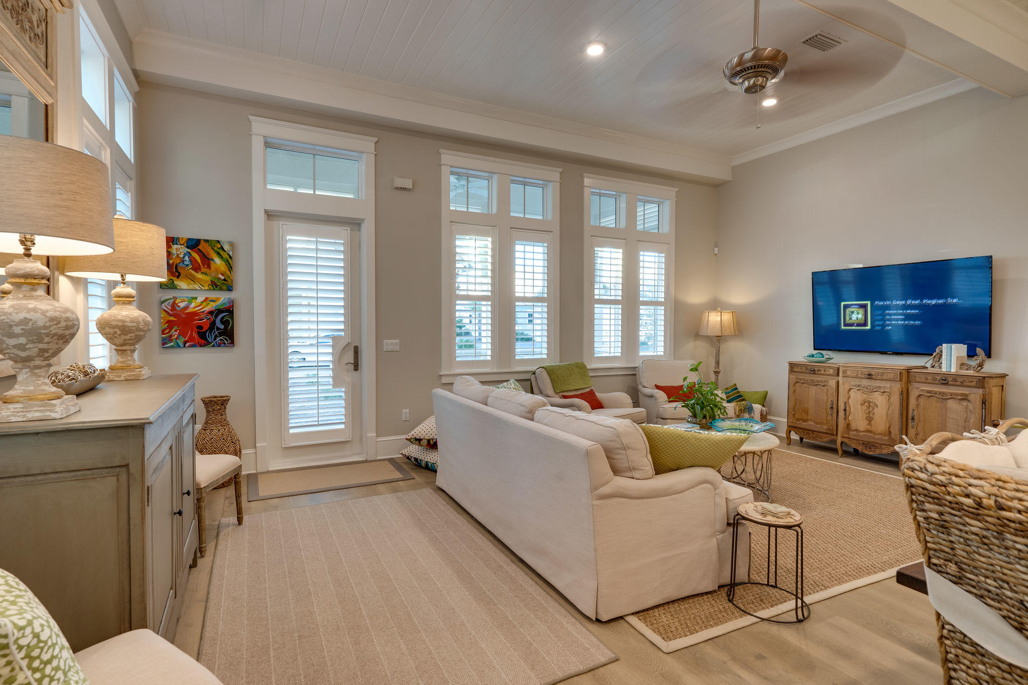124 Clipper Street Inlet Beach, FL 32461 - Photo 6 of 47 a living room with furniture and a window