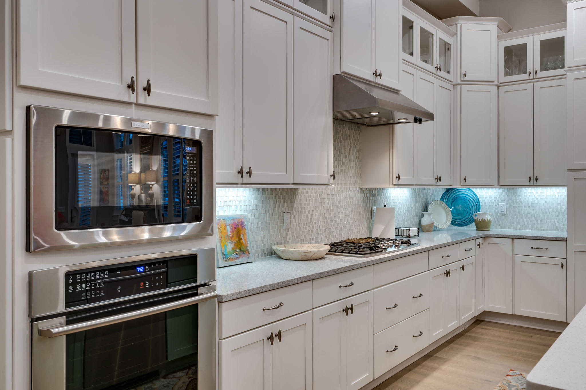 124 Clipper Street Inlet Beach, FL 32461 - Photo 10 of 47 a kitchen with stainless steel appliances a stove and a microwave