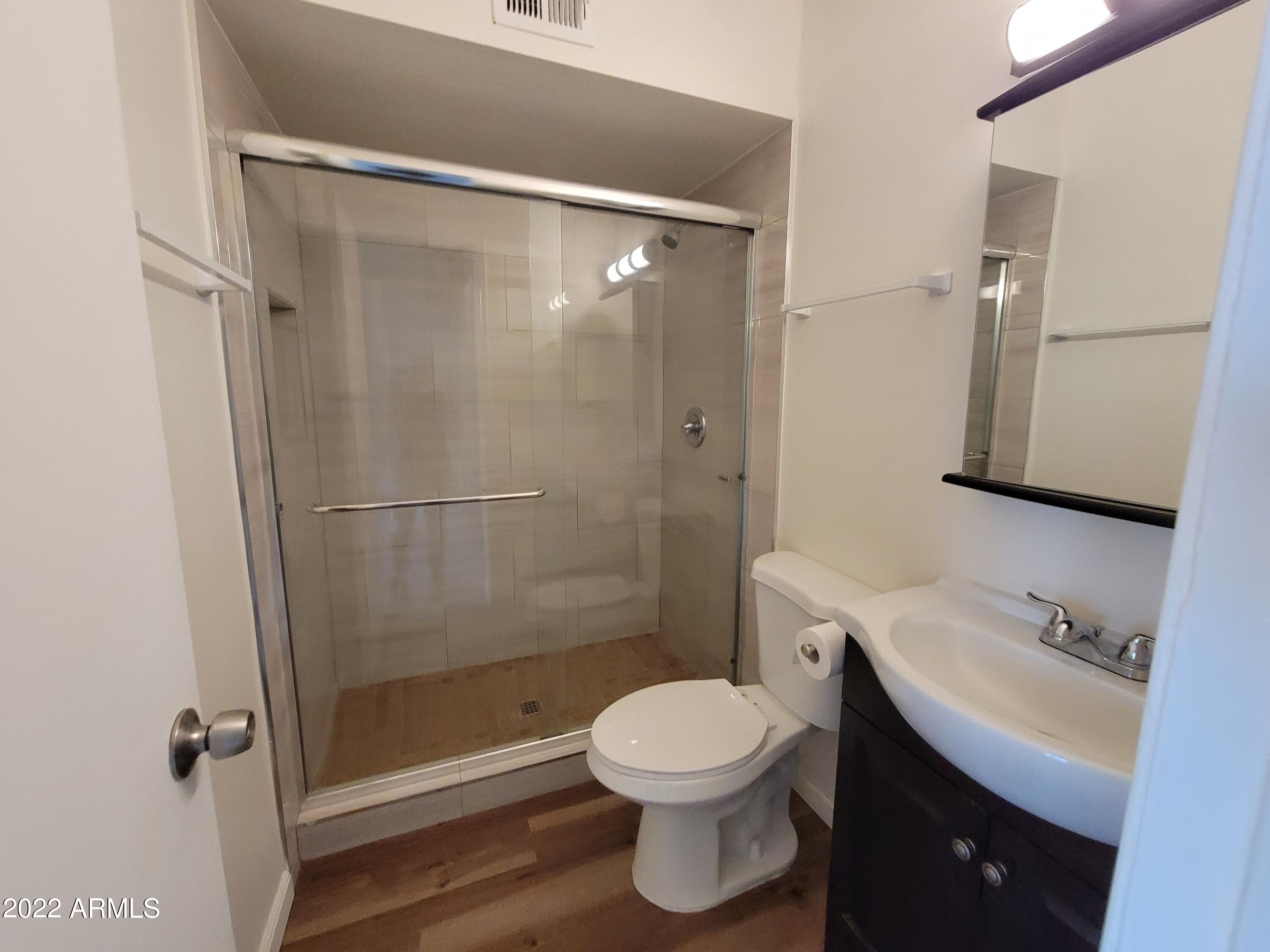 2042 West Decatur Street Mesa, AZ 85201 - Photo 24 of 38 a bathroom with a shower and a toilet