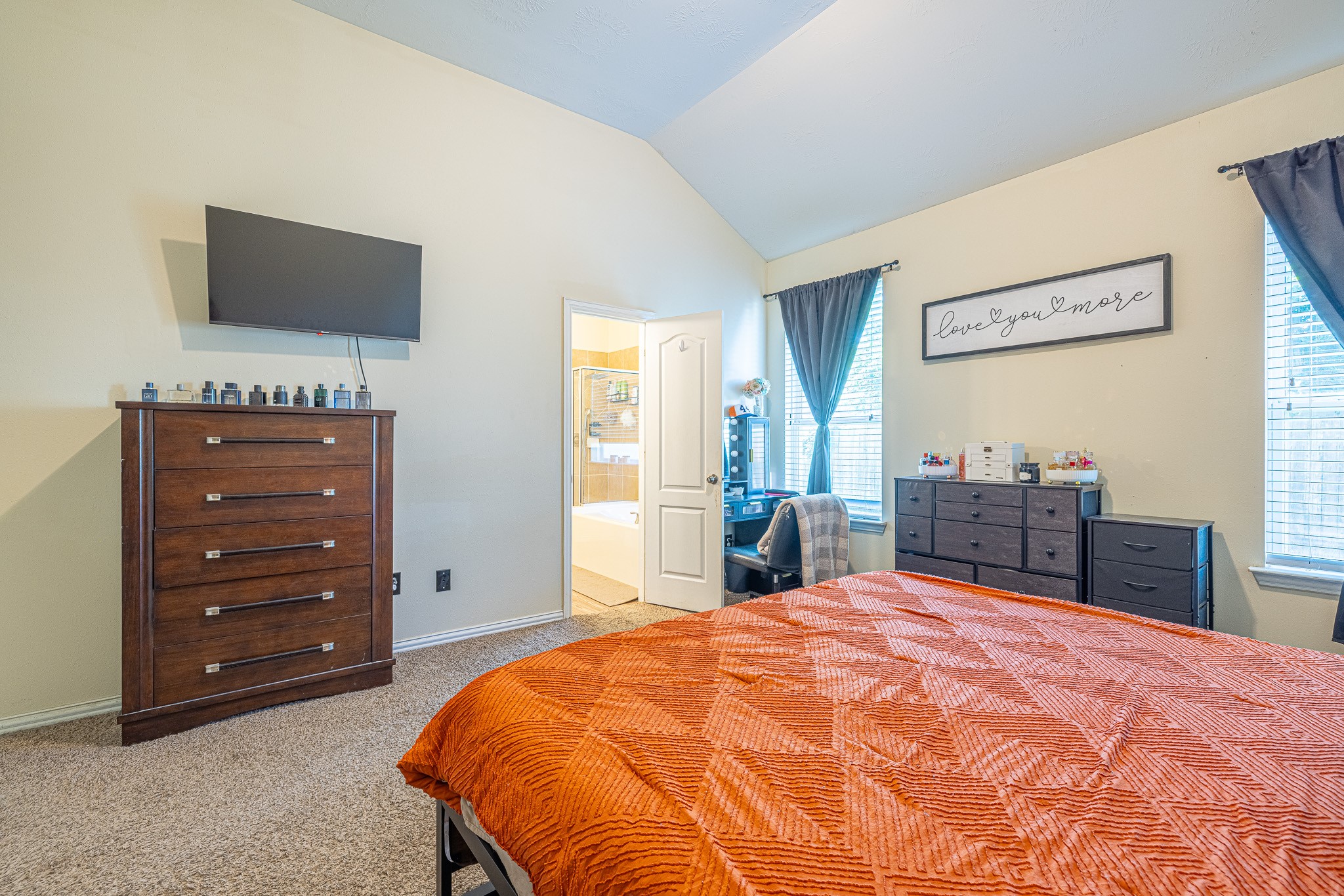 3818 Hunters Trail Baytown, TX 77521 - Photo 16 of 32 a bed room with a bed and a television