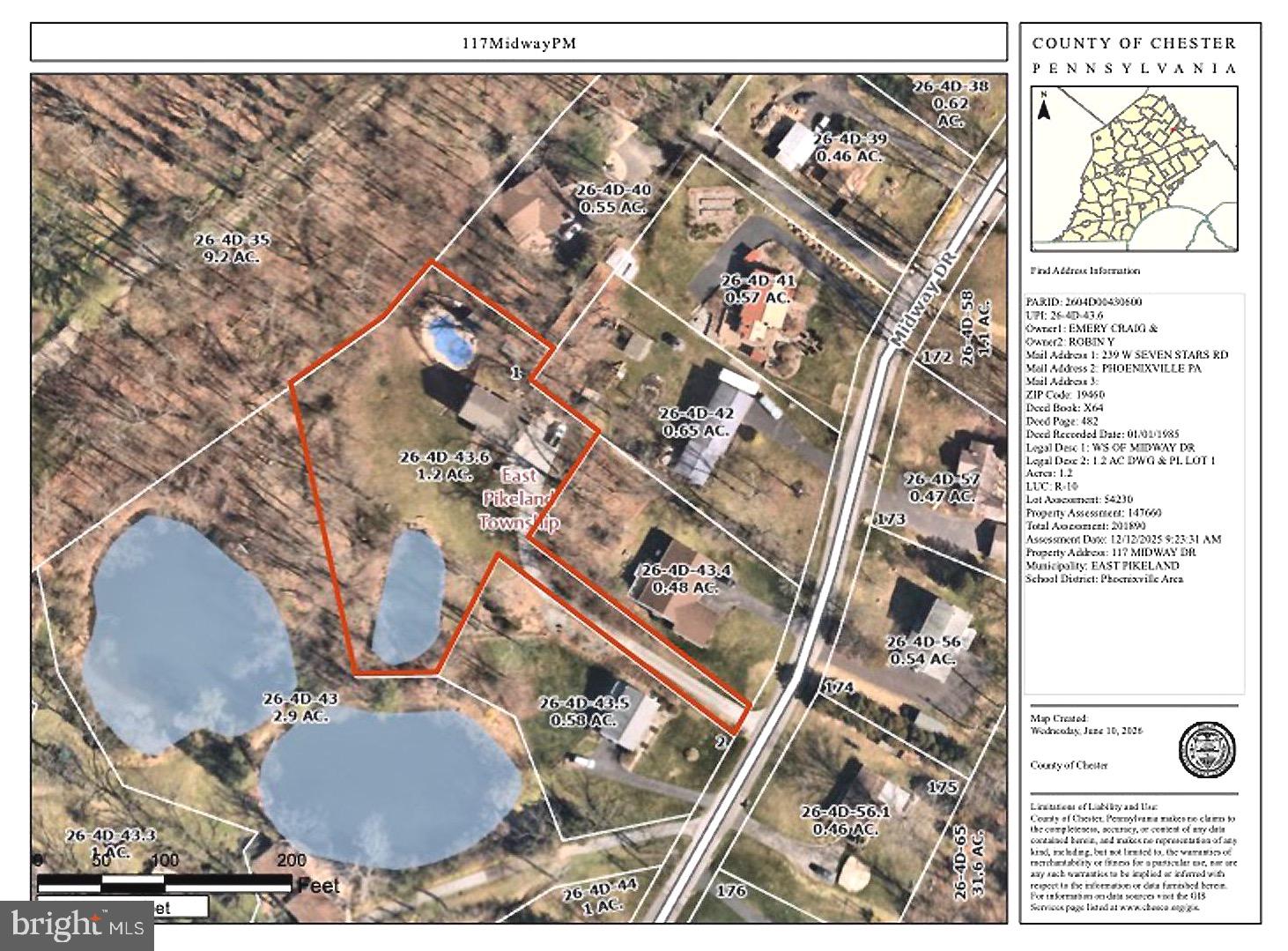 117 Midway Road Phoenixville, PA 19460 - Photo 46 of 49 Parcel Map