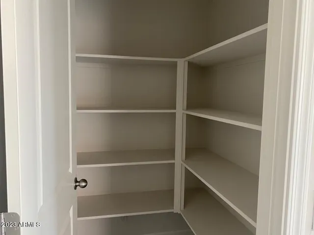 a close view of closet