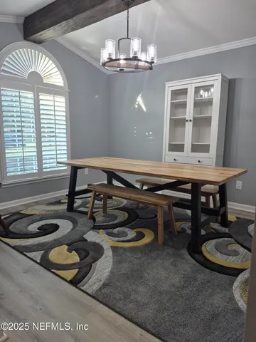 a room with furniture and window