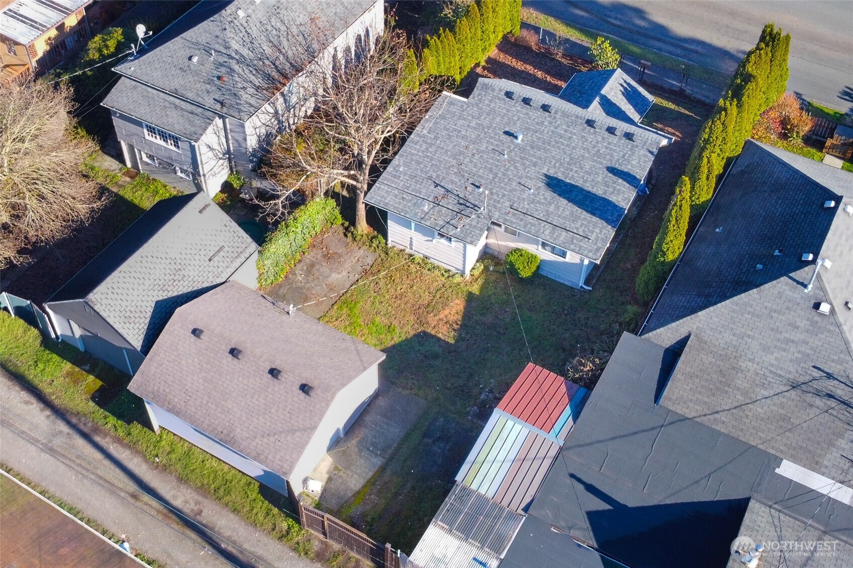 3584 East K Street Tacoma, WA 98404 - Photo 25 of 30 an aerial view of a house with a garden