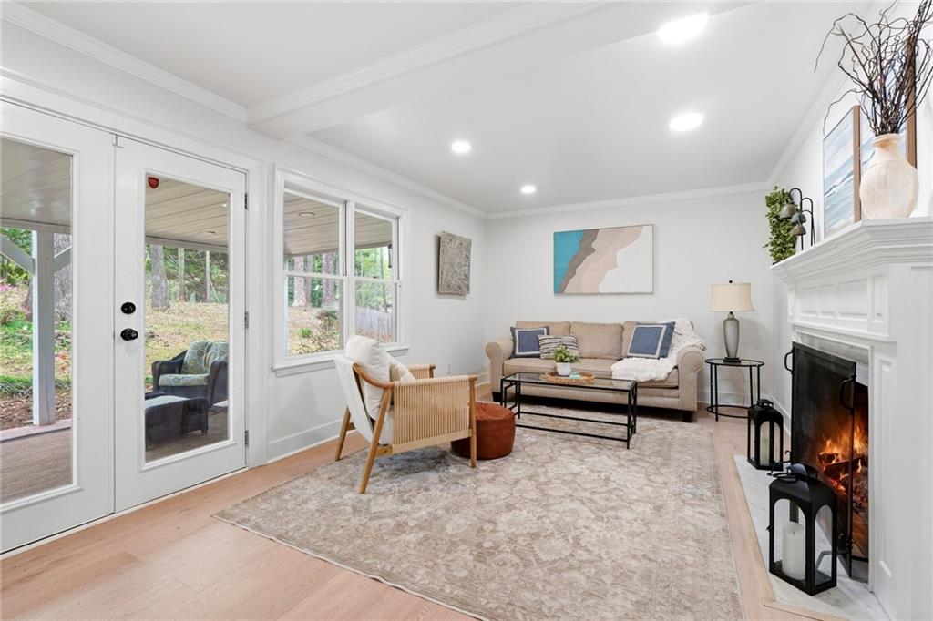 2955 Brookfield Circle Cumming, GA 30040 - Photo 18 of 89 a living room with furniture and a fireplace