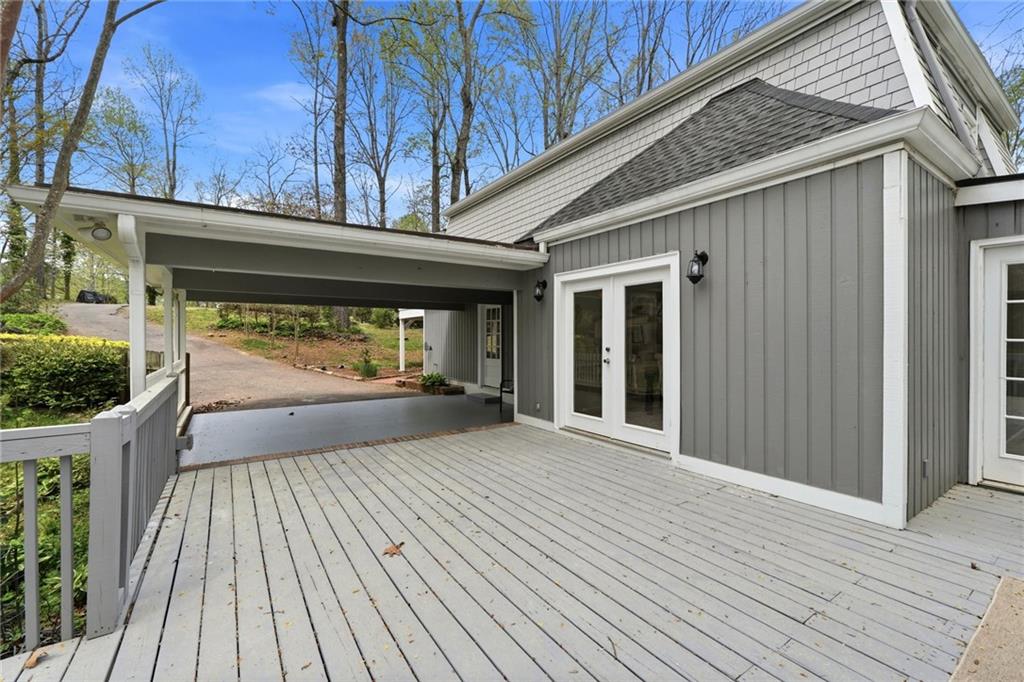 2955 Brookfield Circle Cumming, GA 30040 - Photo 81 of 89 a view of backyard with a deck and wooden floor