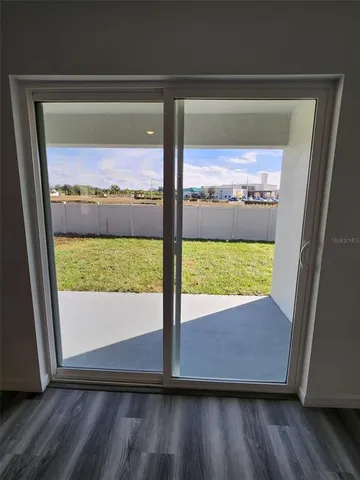 a view of a lake from a window