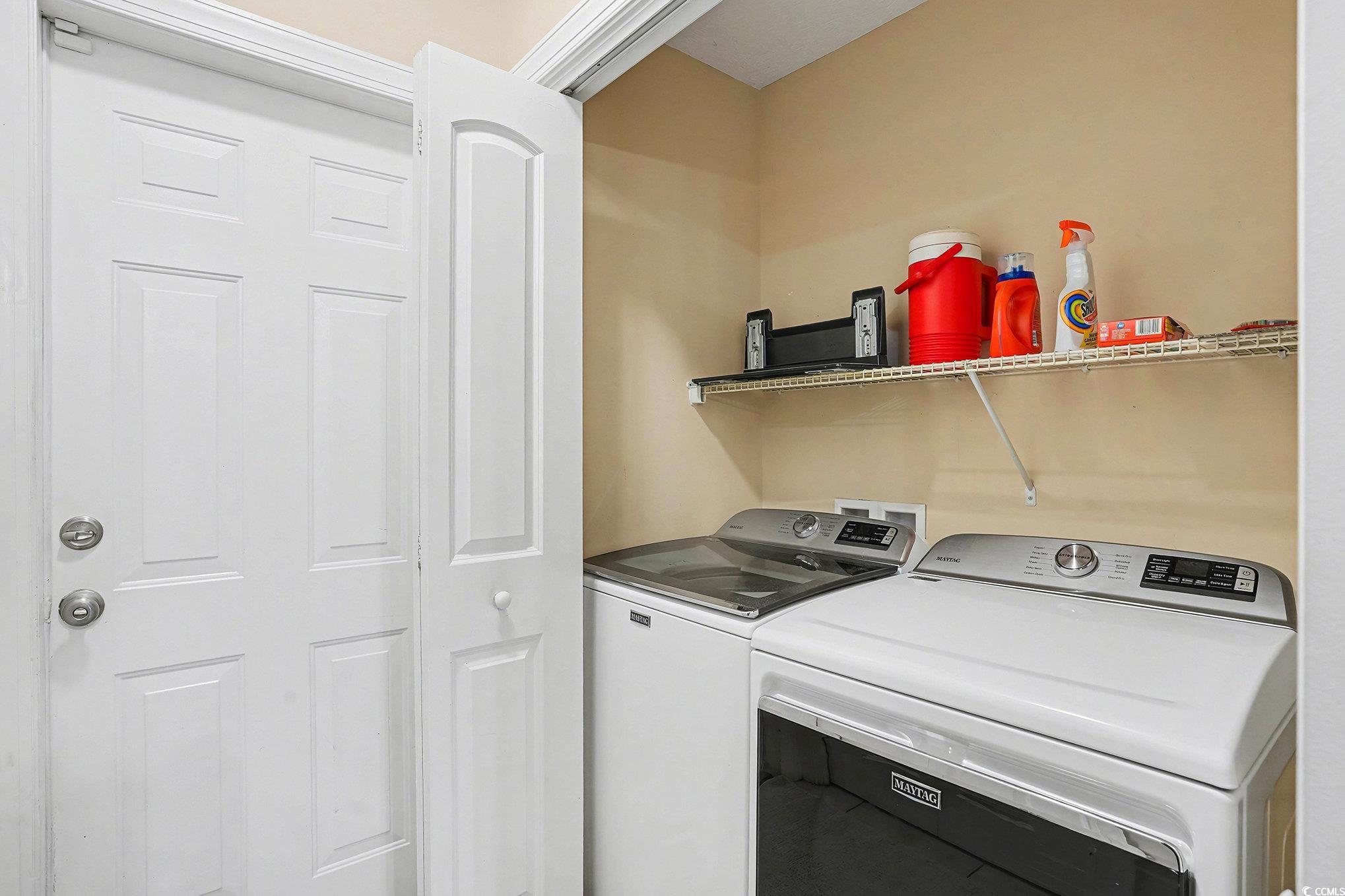 216 Camrose Way Myrtle Beach, SC 29588 - Photo 25 of 32 Laundry area featuring separate washer and dryer