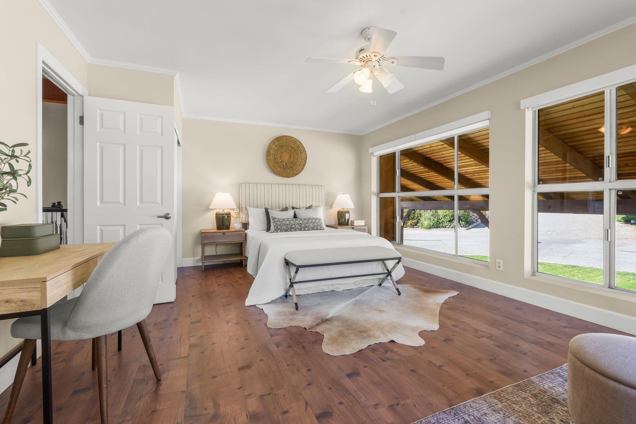 1000 Foothill Drive Fillmore, CA 93015 - Photo 47 of 86 a bedroom with a bed and a large window with outer view