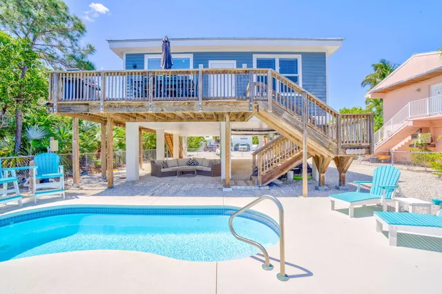 a view of a house with a patio