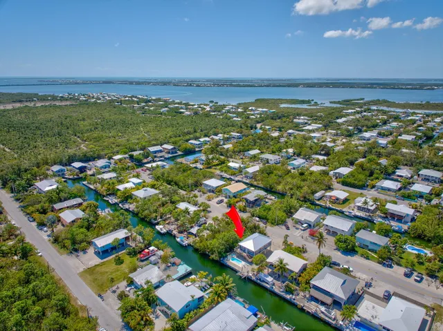 a view of city and swimming pool