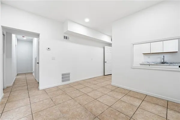 a view of an empty room