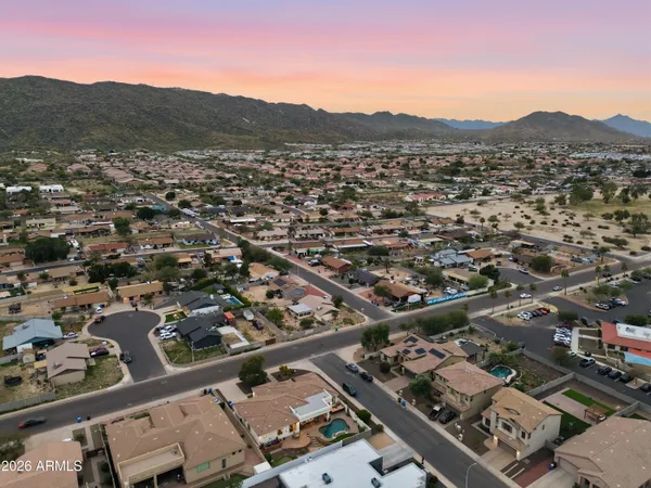 an aerial view of city