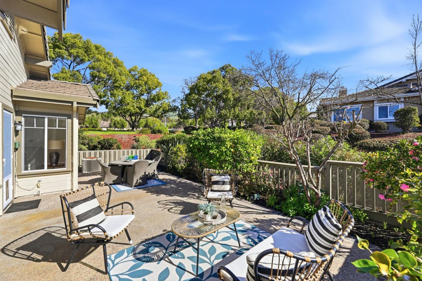 8611 Vineyard Ridge Place San Jose, CA 95135 - Photo 27 of 49 a view of a patio with iron fence