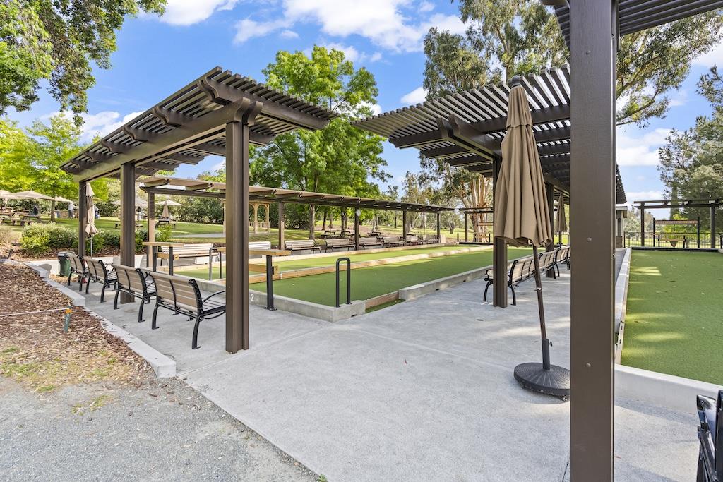 8611 Vineyard Ridge Place San Jose, CA 95135 - Photo 47 of 49 a view of a chairs and table in the patio with a small yard
