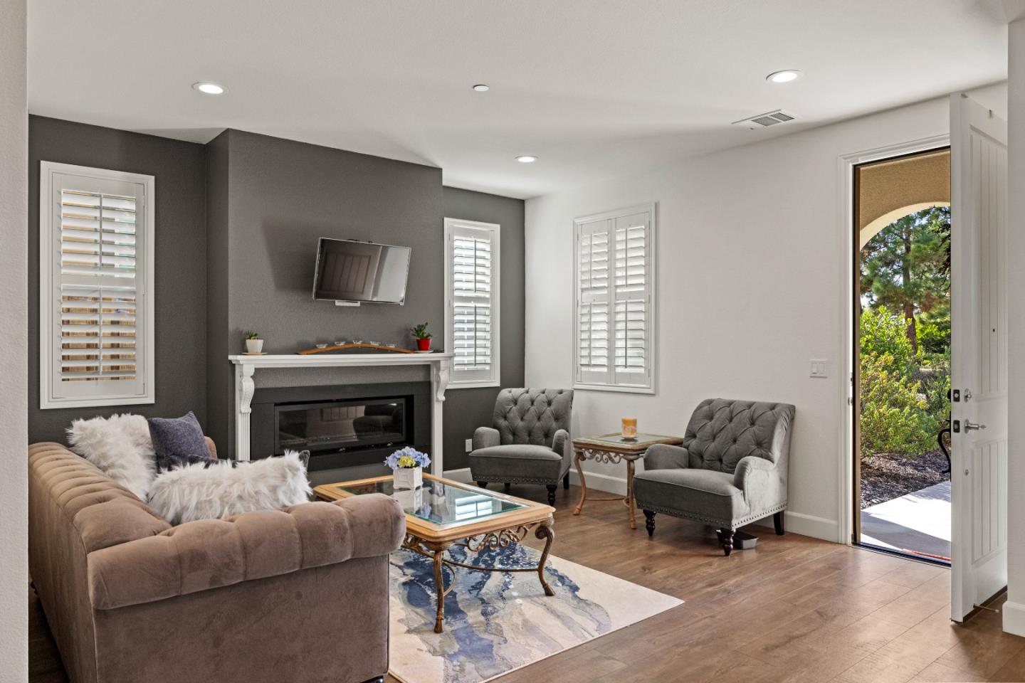 579 Rosa Monte Way Marina, CA 93933 - Photo 30 of 37 a living room with furniture and a fireplace