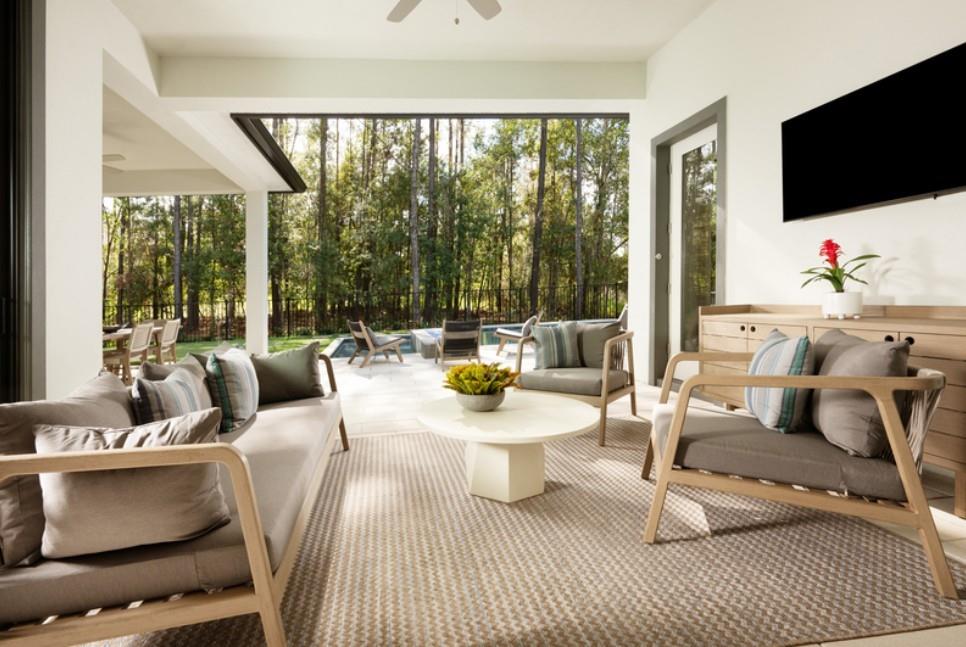 1024 Bear Paw Ridge Dahlonega, GA 30533 - Photo 16 of 55 a living room with furniture a flat screen tv and floor to ceiling window