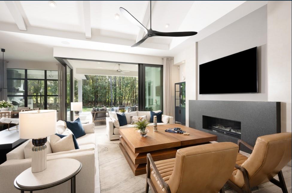 1024 Bear Paw Ridge Dahlonega, GA 30533 - Photo 3 of 55 a living room with fireplace furniture and a flat screen tv