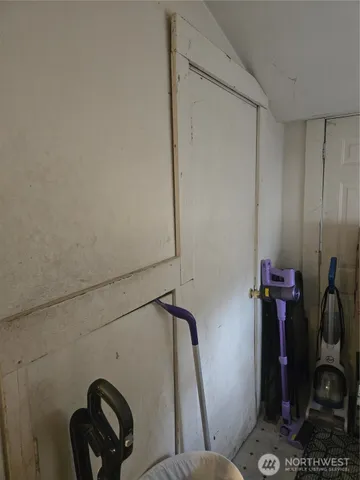 a room with storage and utility