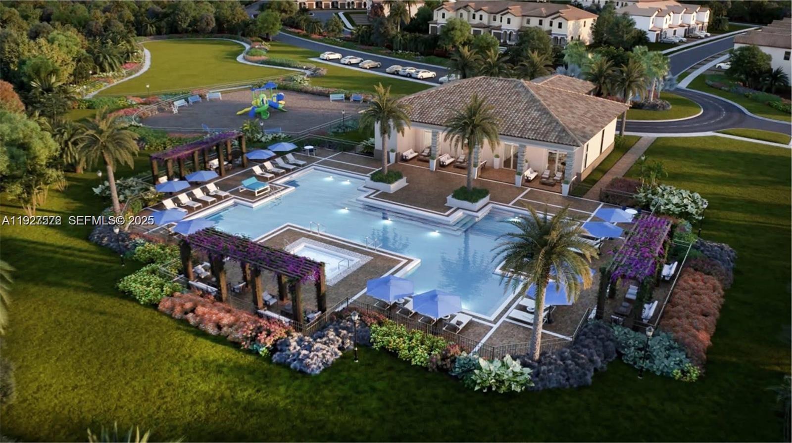 2281 Northwest 131st Circle Miami, FL 33167 - Photo 40 of 48 an aerial view of a house with garden space and street view