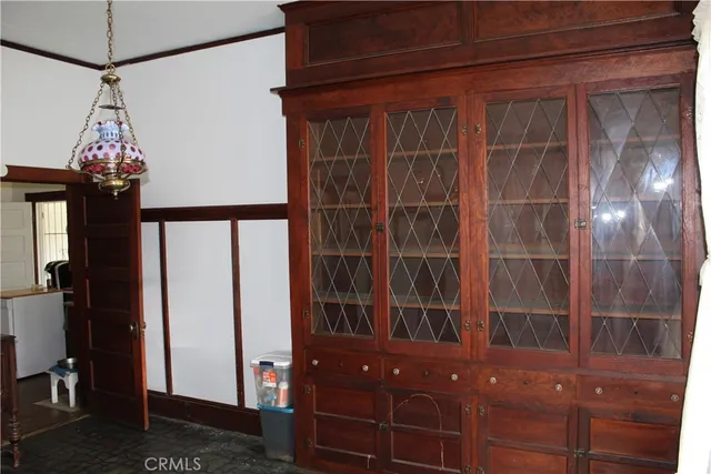 a bathroom with a double vanity sink and mirror