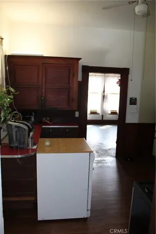 an empty room that has a window