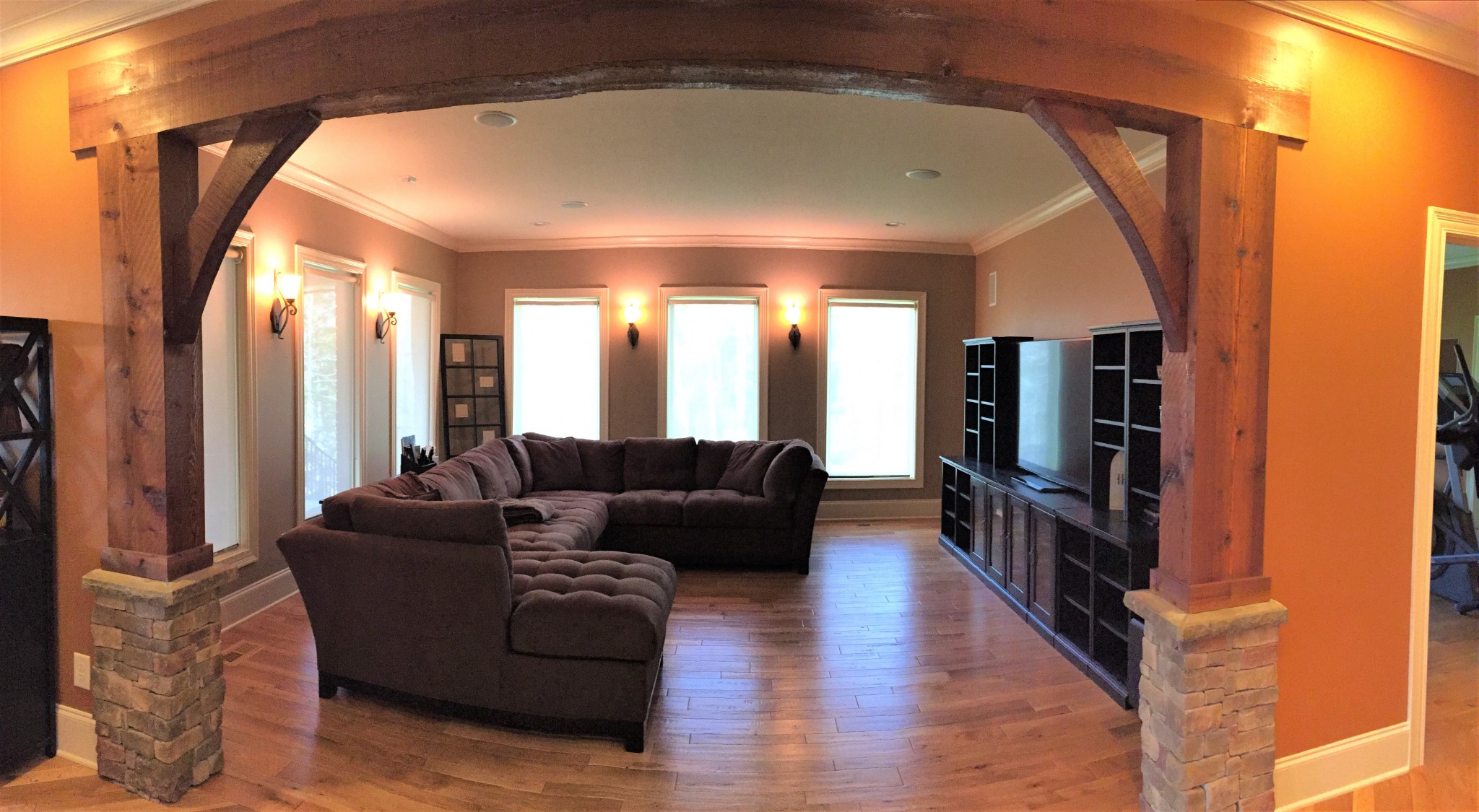 1190 Palmer Road Lebanon, TN 37090 - Photo 13 of 36 a living room with furniture a flat screen tv and a fireplace