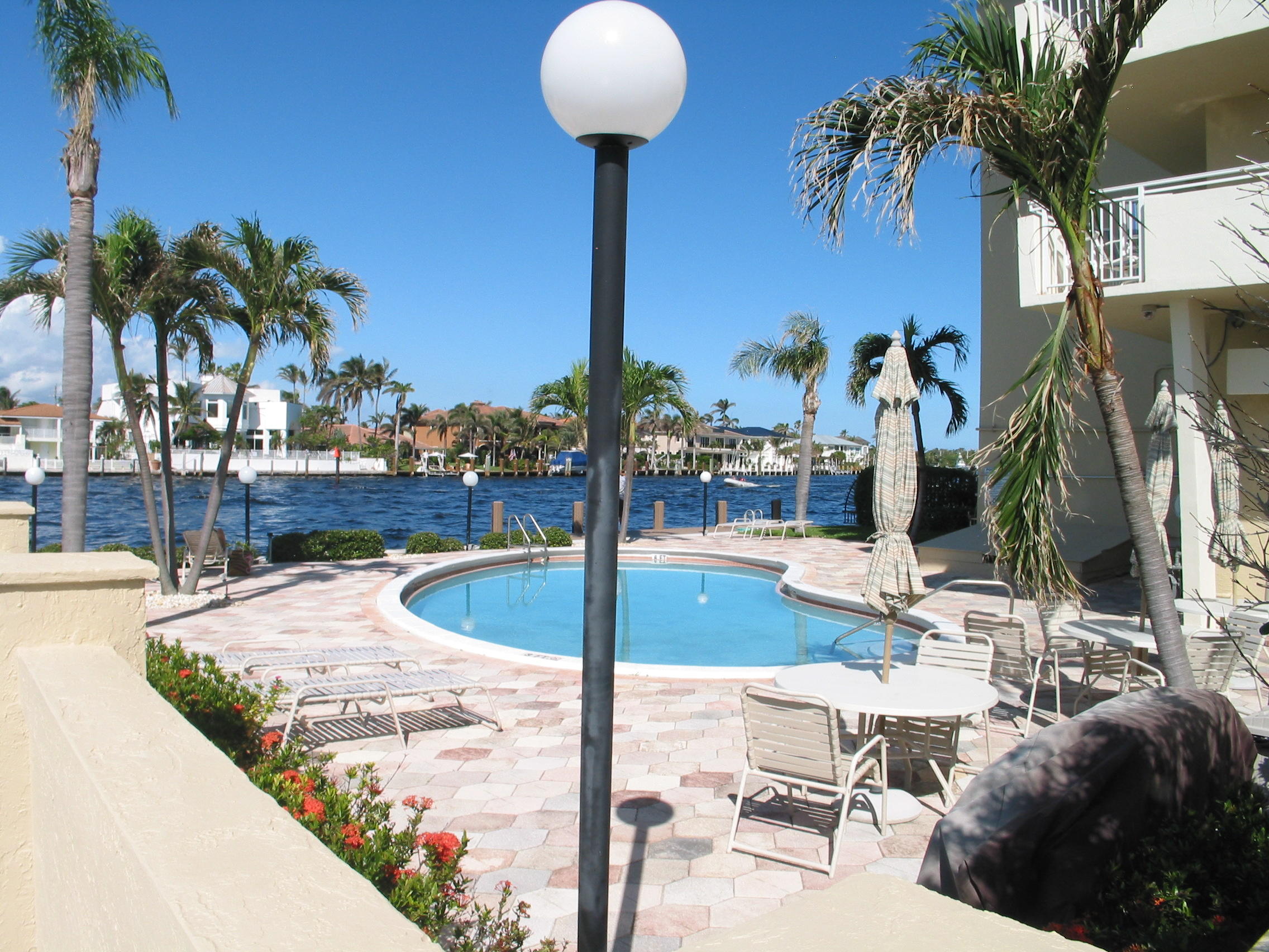 2639 North Riverside Drive, Unit 402 Pompano Beach, FL 33062 - Photo 16 of 17 Pool Area