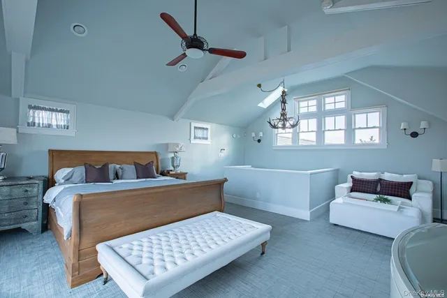 a bedroom with furniture and a couch