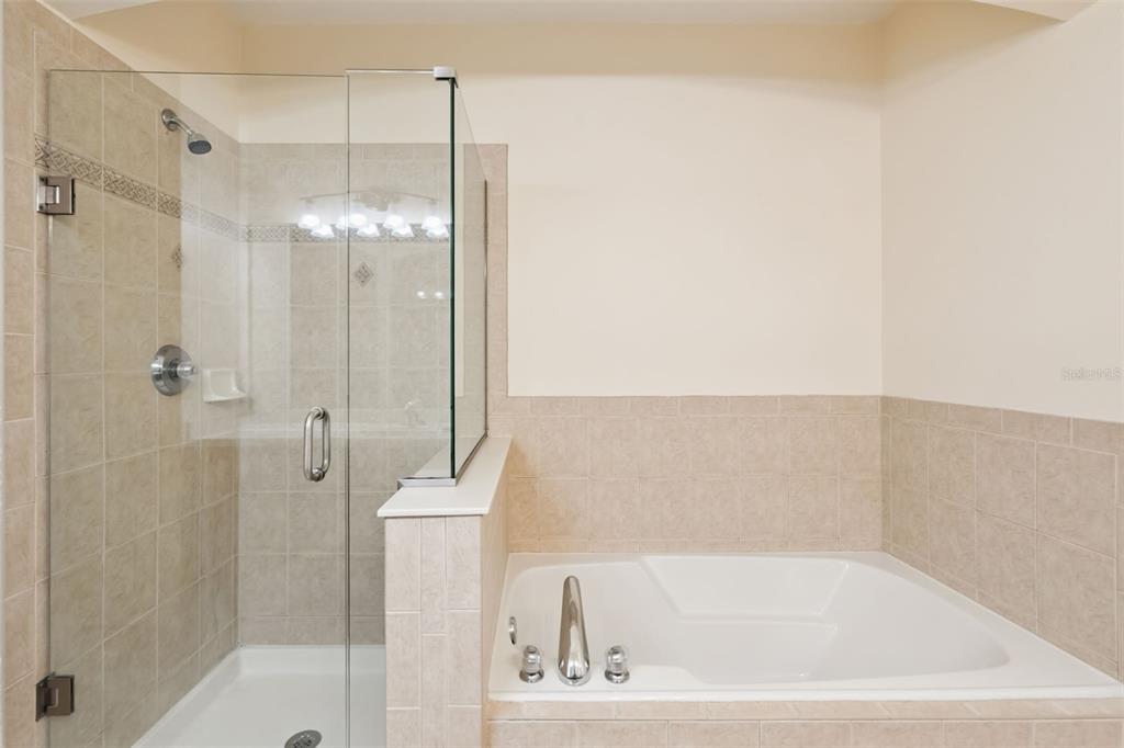 1400 Celebration Avenue, Unit 305 Celebration, FL 34747 - Photo 26 of 38 a bathroom with a bathtub and a shower
