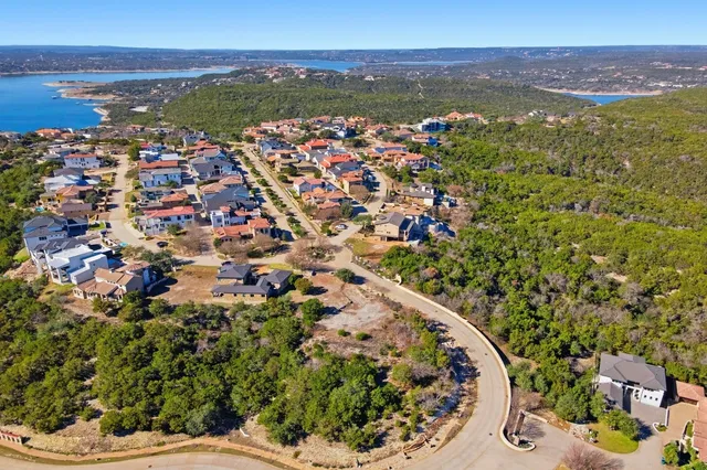 a view of a city with an ocean