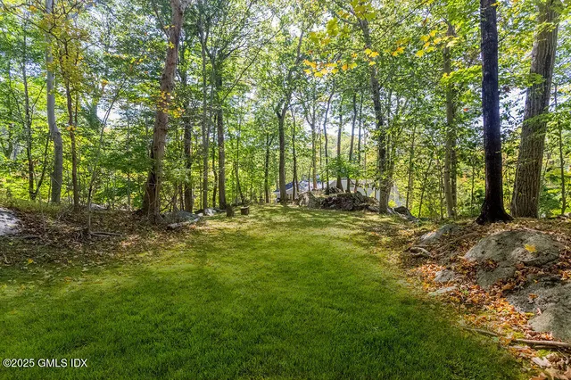 a view of outdoor space with deck and yard