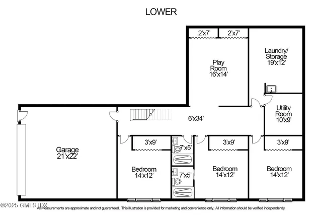 a black and white photo of a floor plan