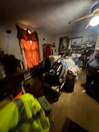 a picture of car parked in garage