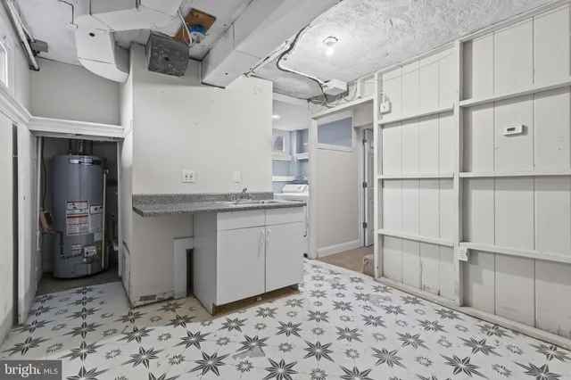 a room with storage and utility