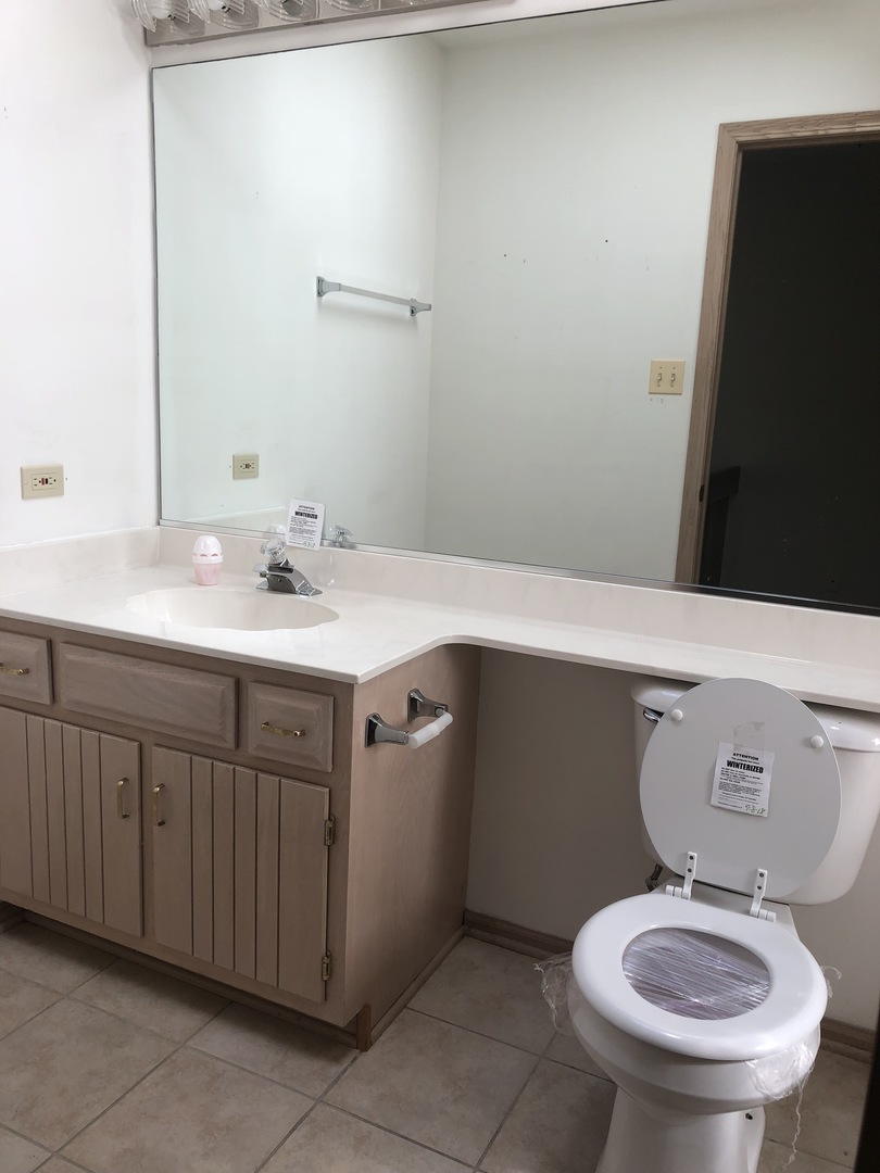 409 Highland Road Matteson, IL 60443 - Photo 8 of 21 a bathroom with a sink toilet and mirror