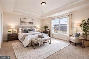 6196 Murray Terrace Frederick, MD 21703 - Photo 6 of 12 a bedroom with a bed and a couch