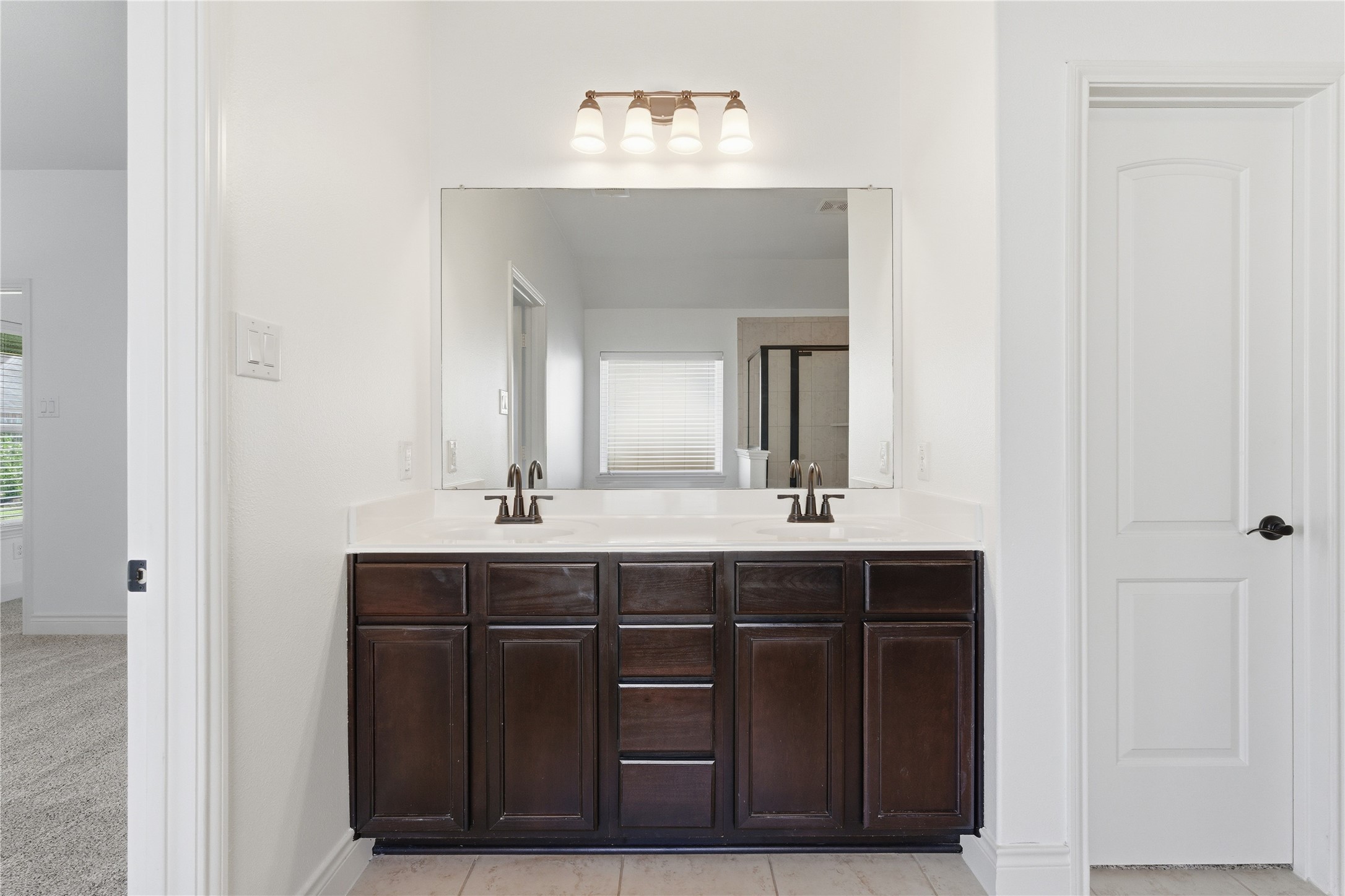 20614 Silver Tea Avenue Hockley, TX 77447 - Photo 22 of 27 a bathroom with a sink and a mirror